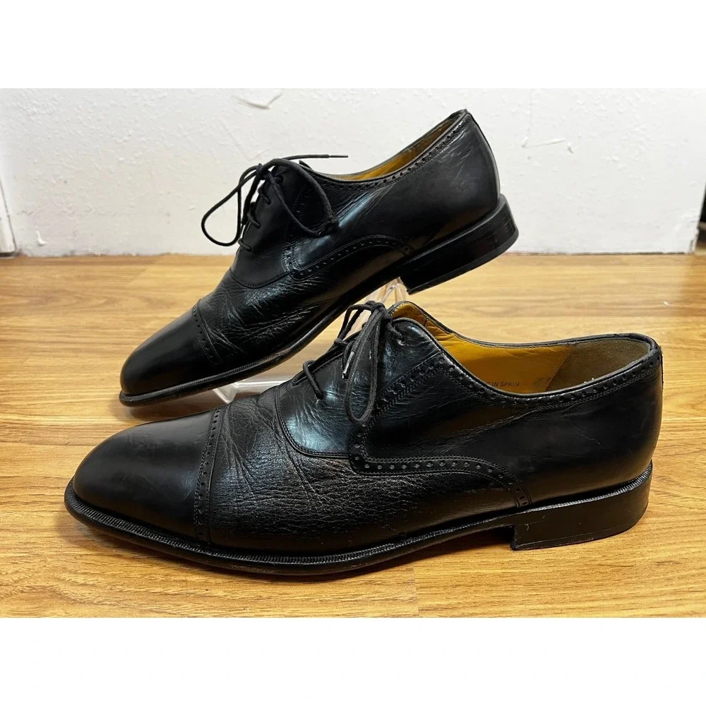Mezlan men's shoes black‎ oxford 11.5 Nicola